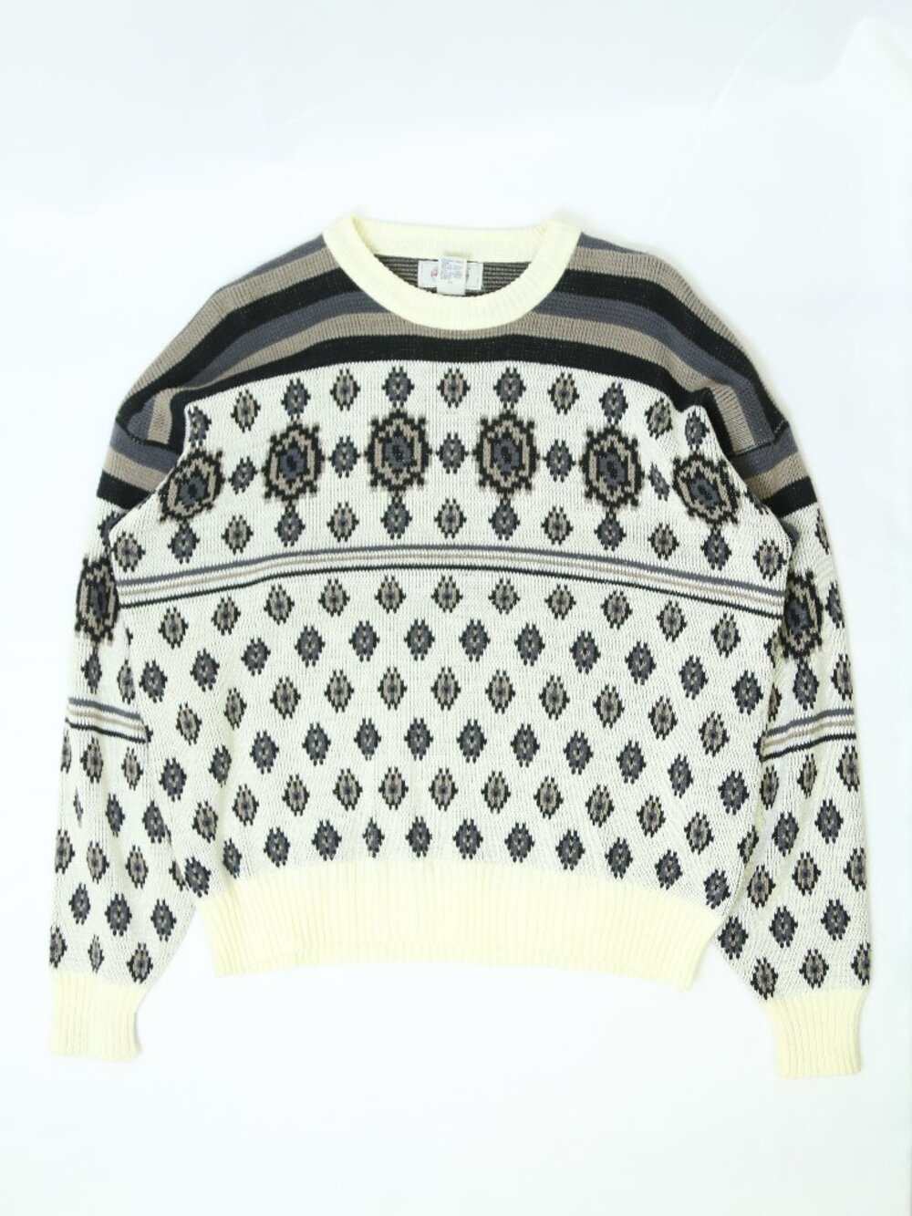 Men's Vintage Hemingway Point Knitted Sweater Size XL